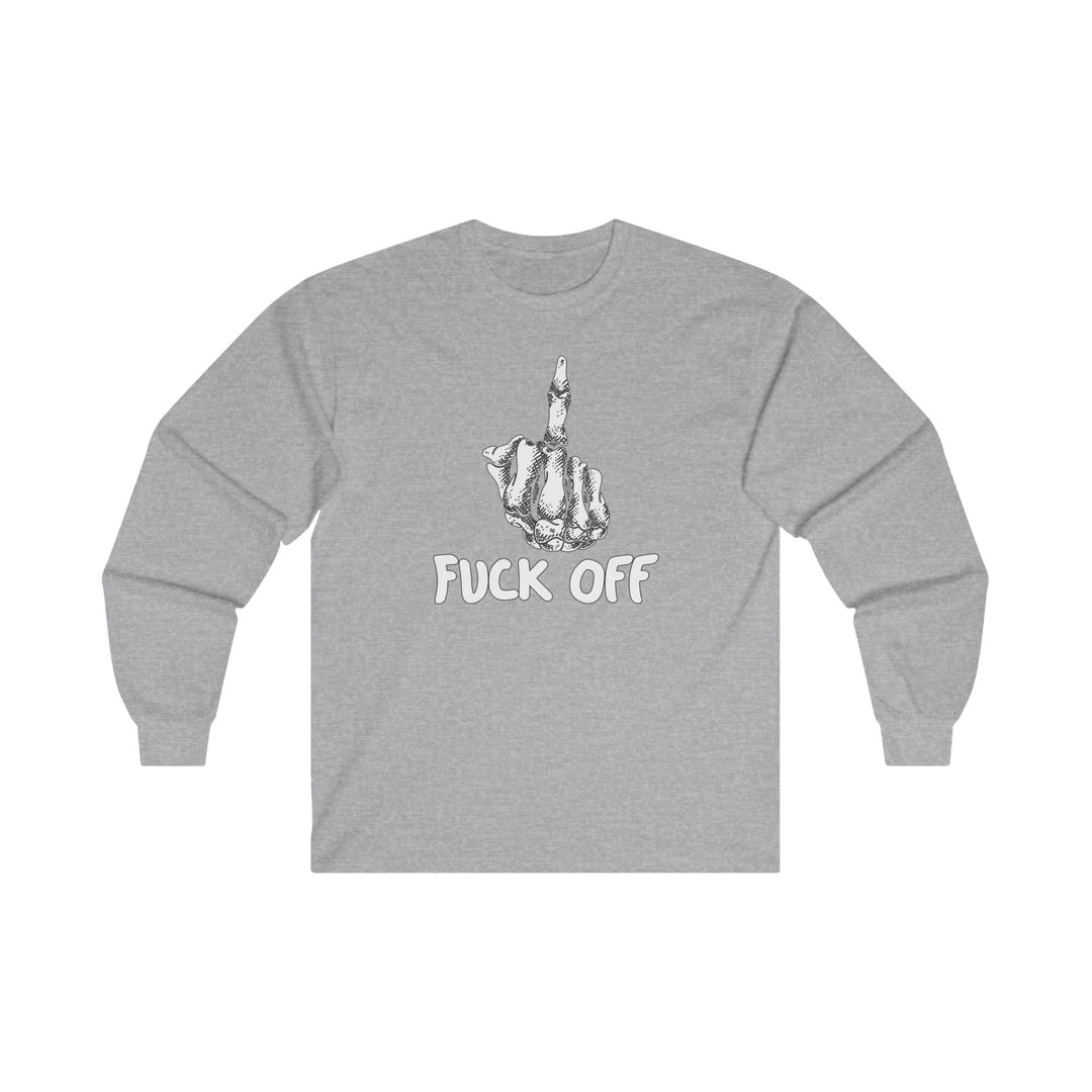 Fuck Off Finger Long Sleeve Tee