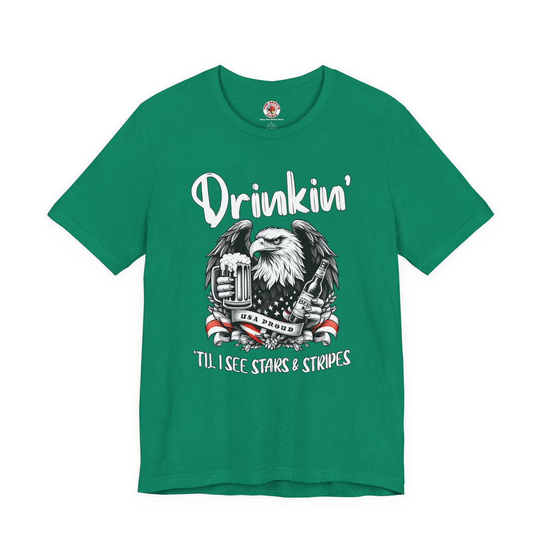Drinkin' Til I See Stars & Stripes T-Shirt