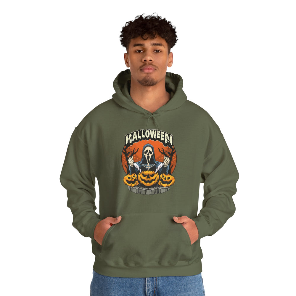 Screamer Killer Ghost Halloween Hooded Sweatshirt