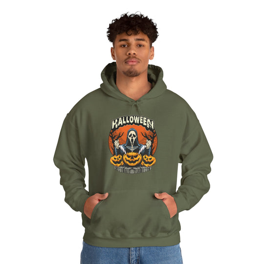 Screamer Killer Ghost Halloween Hooded Sweatshirt