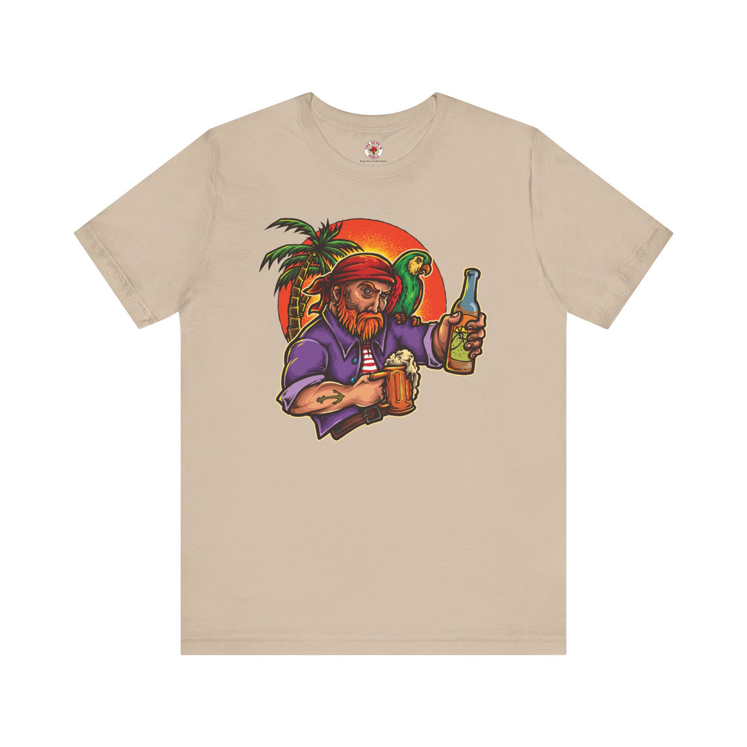 Sunset Pirate Beer T-Shirt