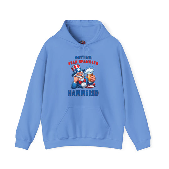 Star Spangled Hammered Hooded Sweatshirt
