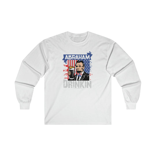 Abraham Drinking Long Sleeve Tee