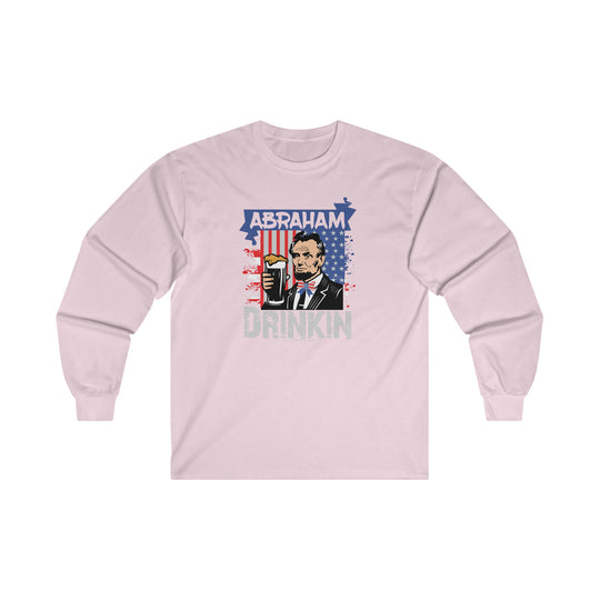 Abraham Drinking Long Sleeve Tee