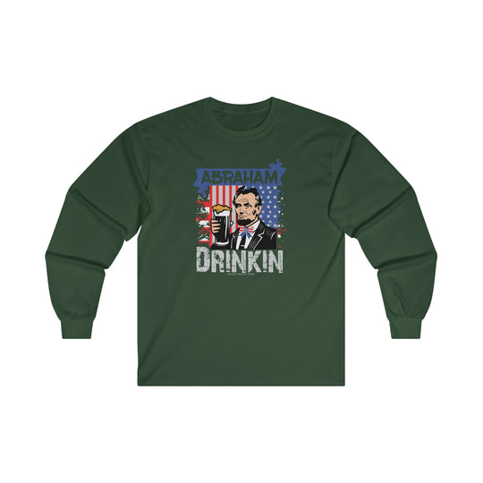 Abraham Drinking Long Sleeve Tee