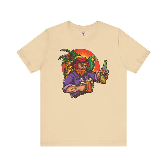 Sunset Pirate Beer T-Shirt