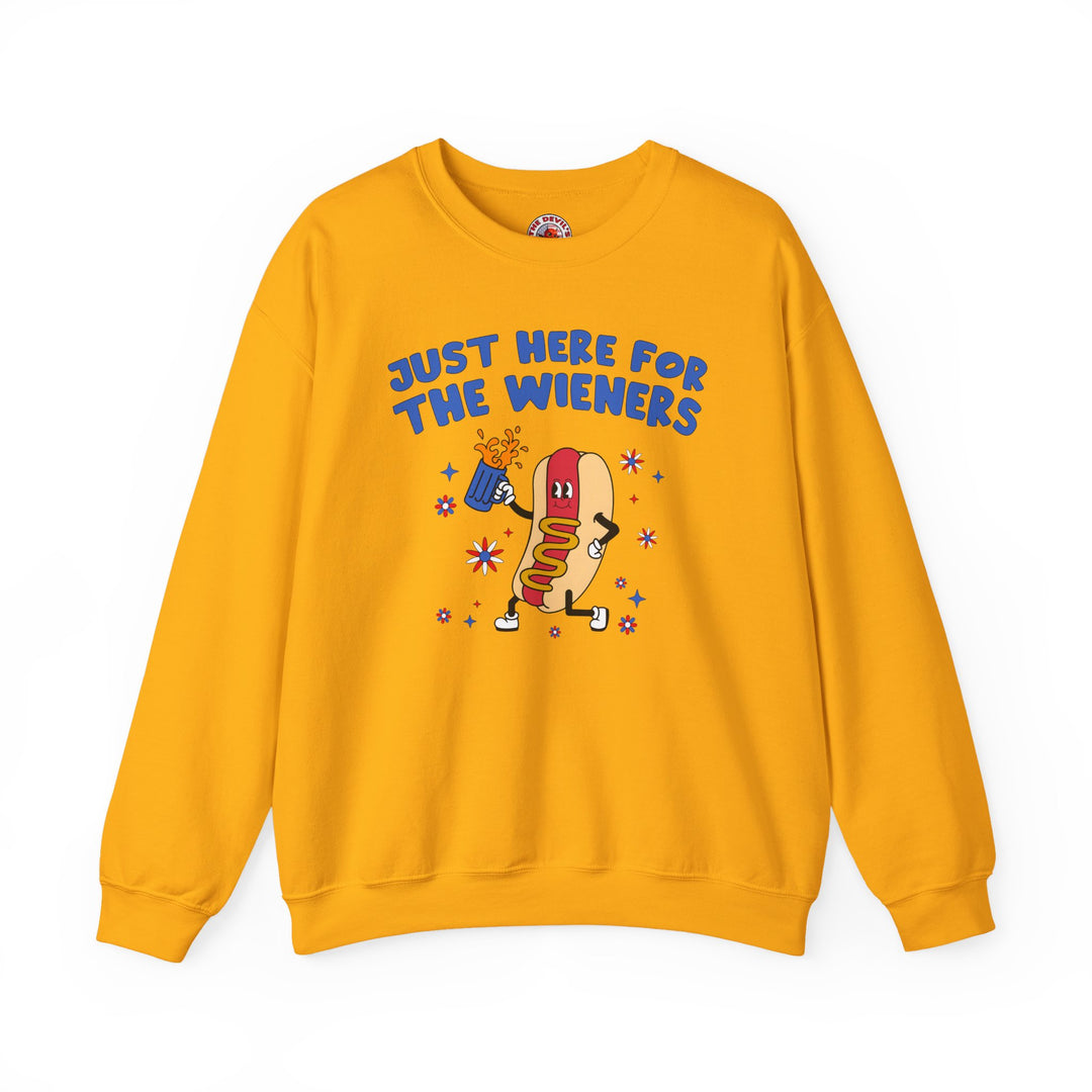 Just Here For The Wieners Crewneck Sweatshirt