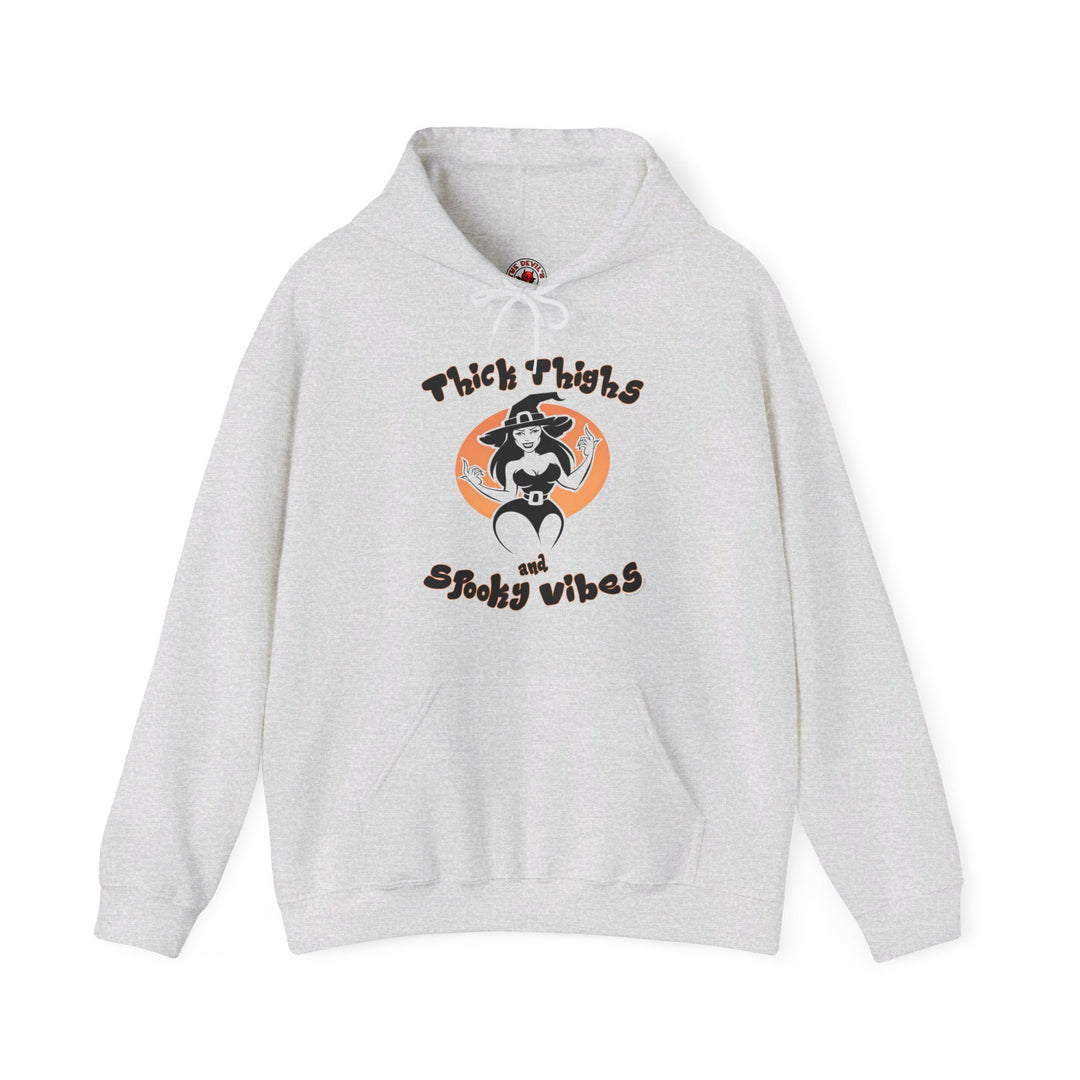 Thick Thighs and Spooky Vibes Hooded Sweatshirt