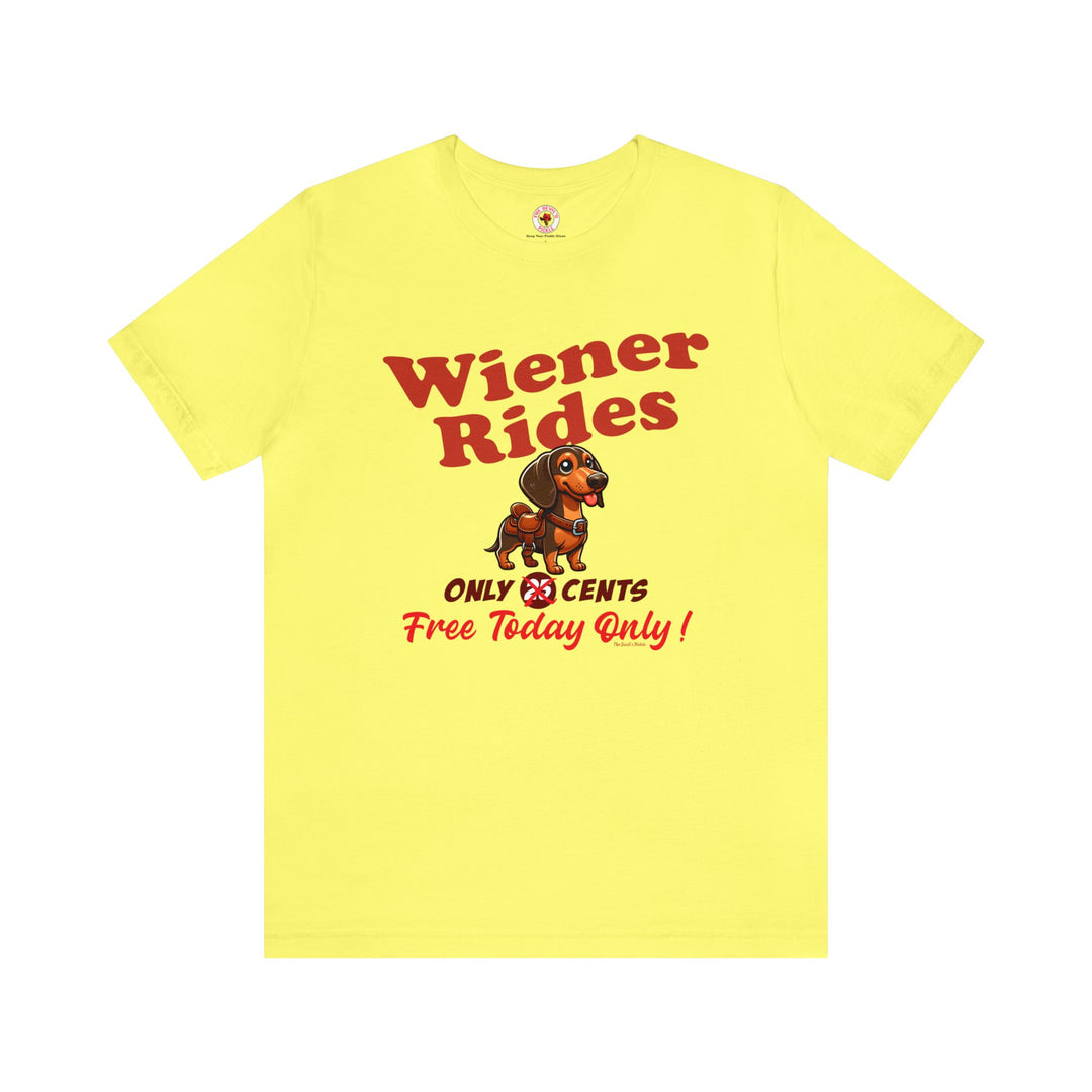 Free Wiener Rides T-Shirt