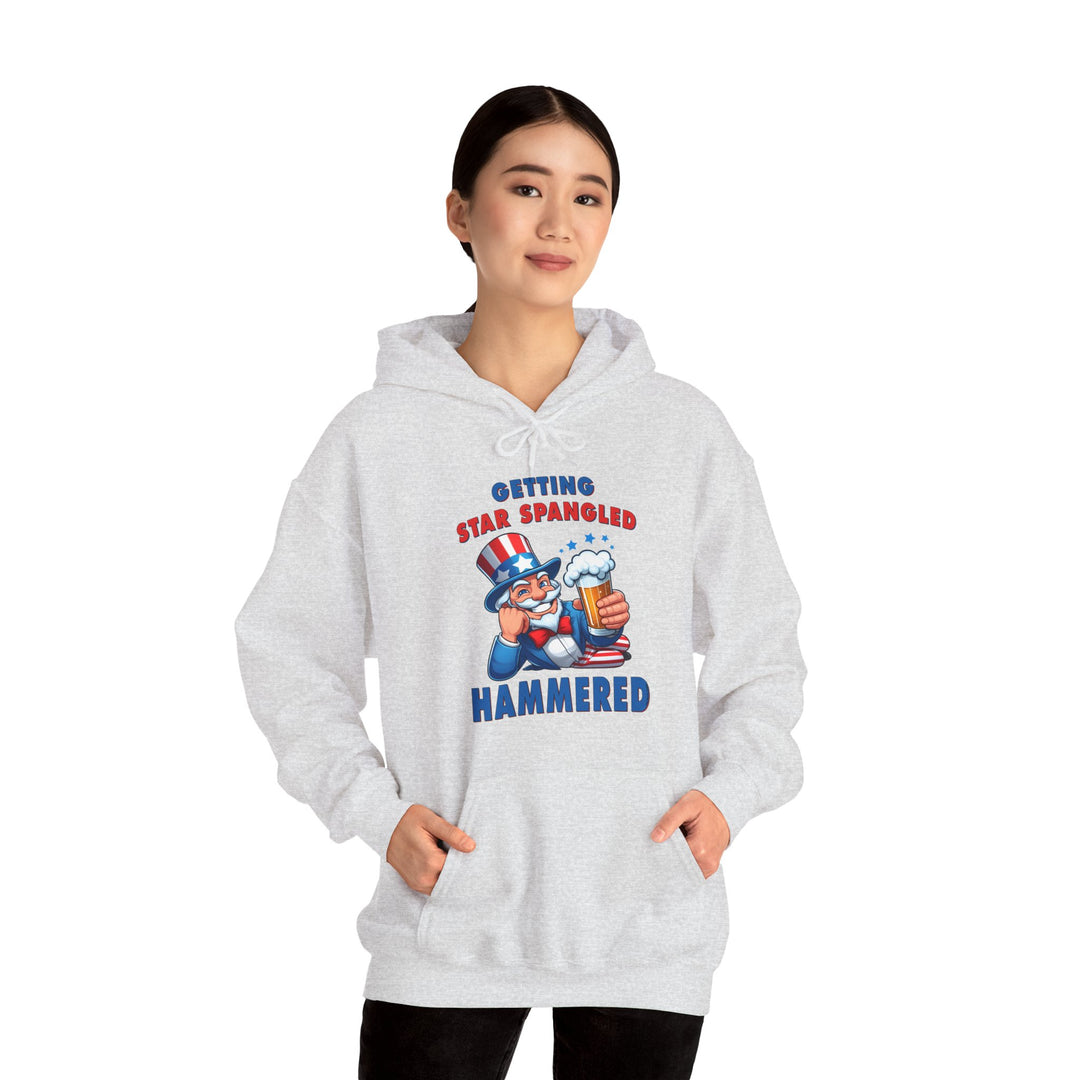 Star Spangled Hammered Hooded Sweatshirt