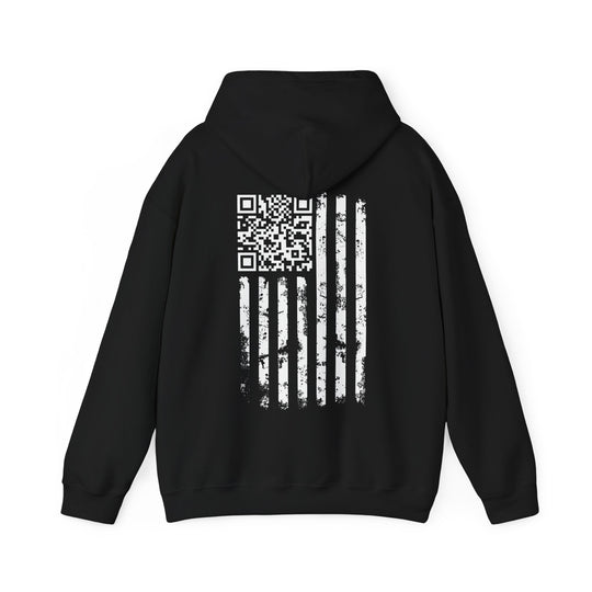 American Flag QR Code Hooded Sweatshirt