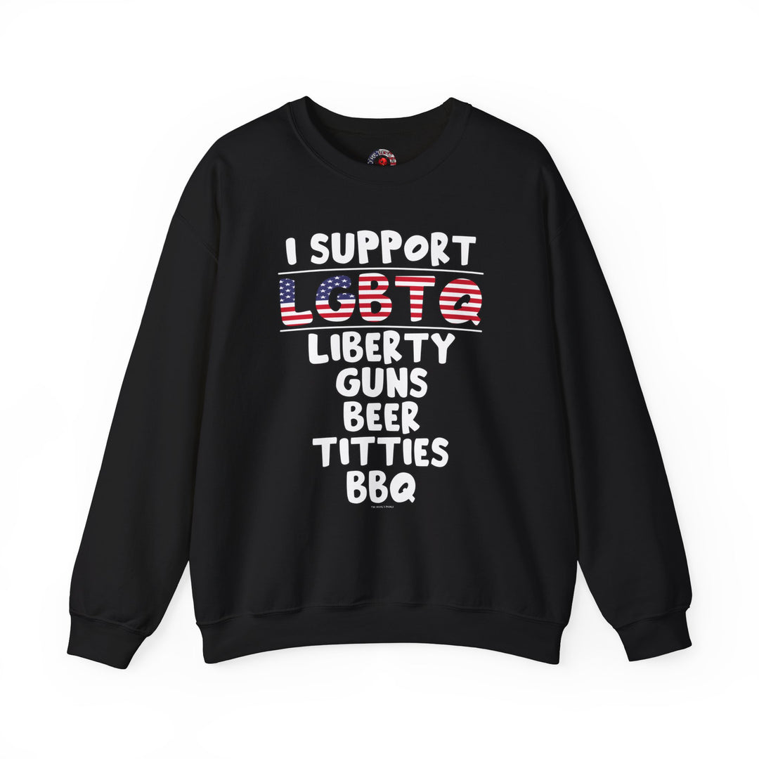 I Support LGBTQ Crewneck Sweatshirt