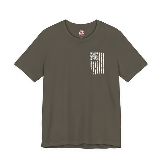 American Flag QR Code T-Shirt