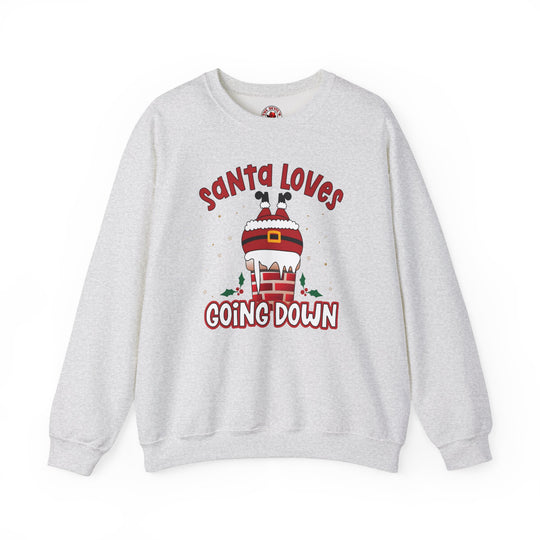 Santa Loves Going Down Crewneck Sweatshirt