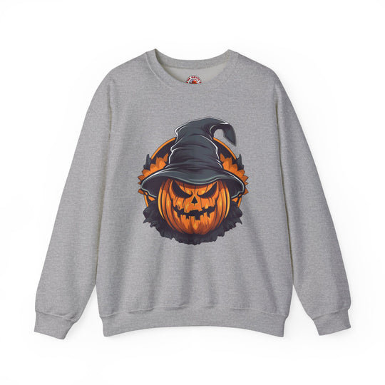 Scary Witch Pumpkin Halloween Crewneck Sweatshirt
