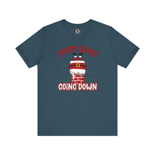 Santa Loves Going Down T-Shirt