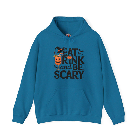 Eat Drink and Be Scary Hooded Sweatshirt