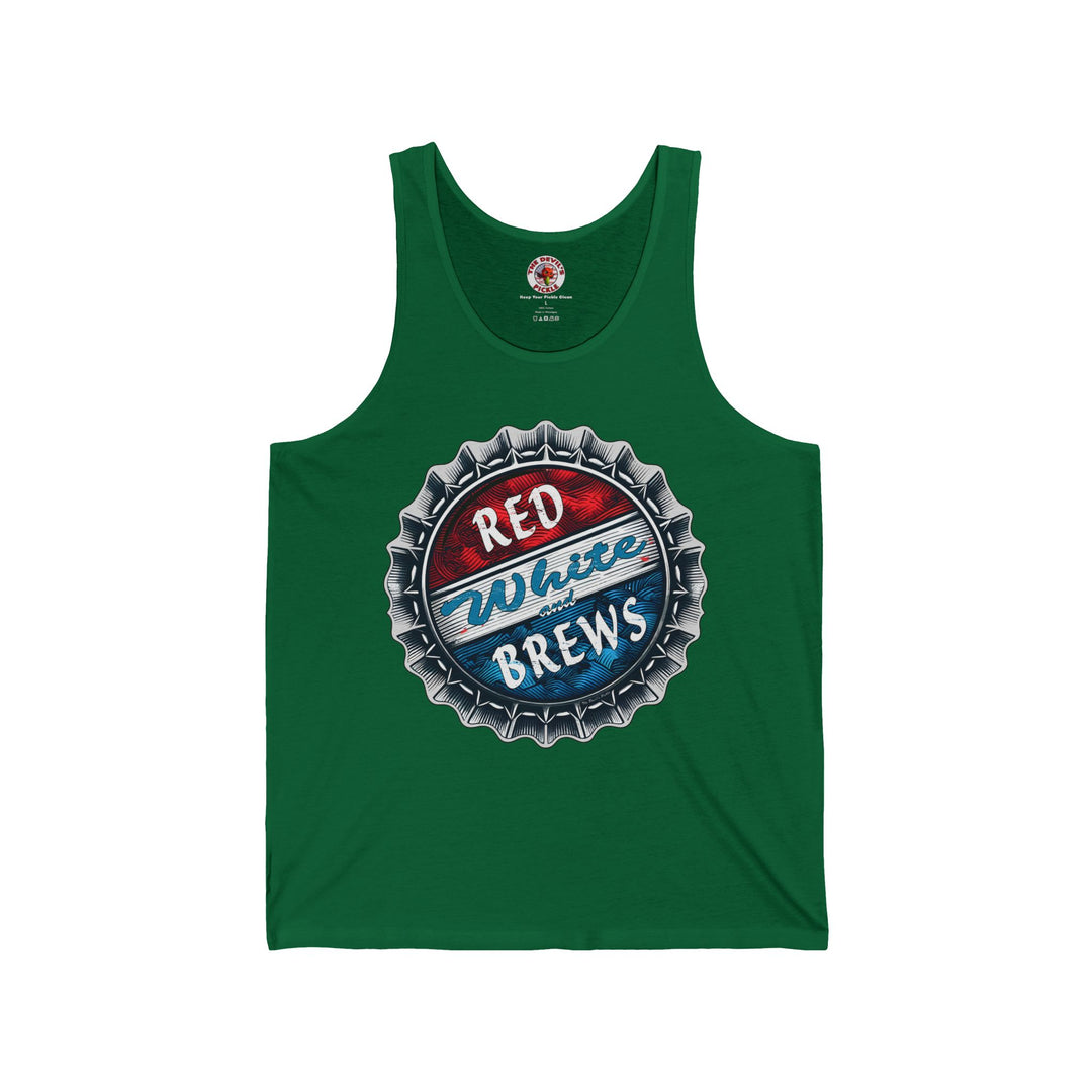 Red, White and Brews Tank Top