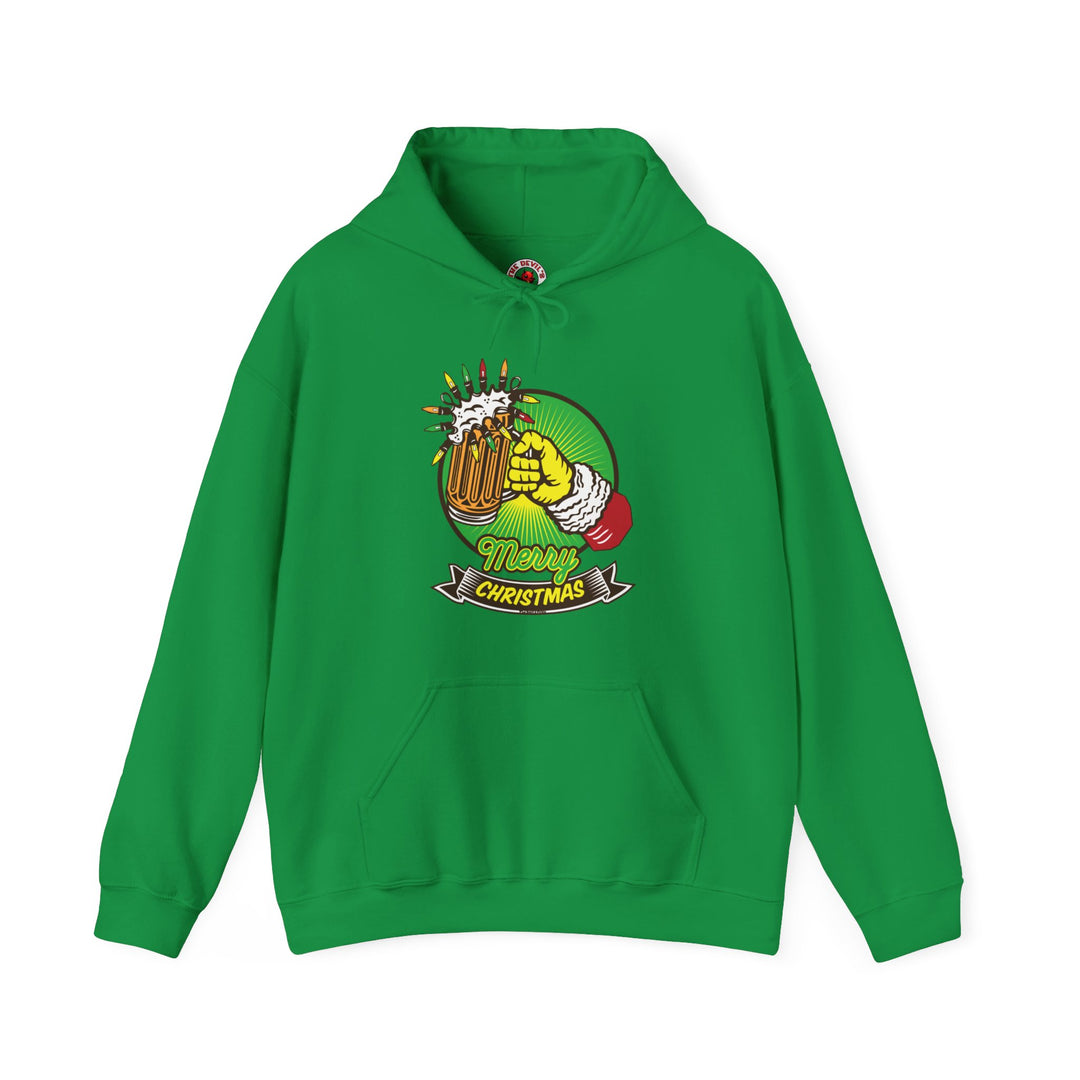 Merry Christmas Beer Hooded Sweatshirt