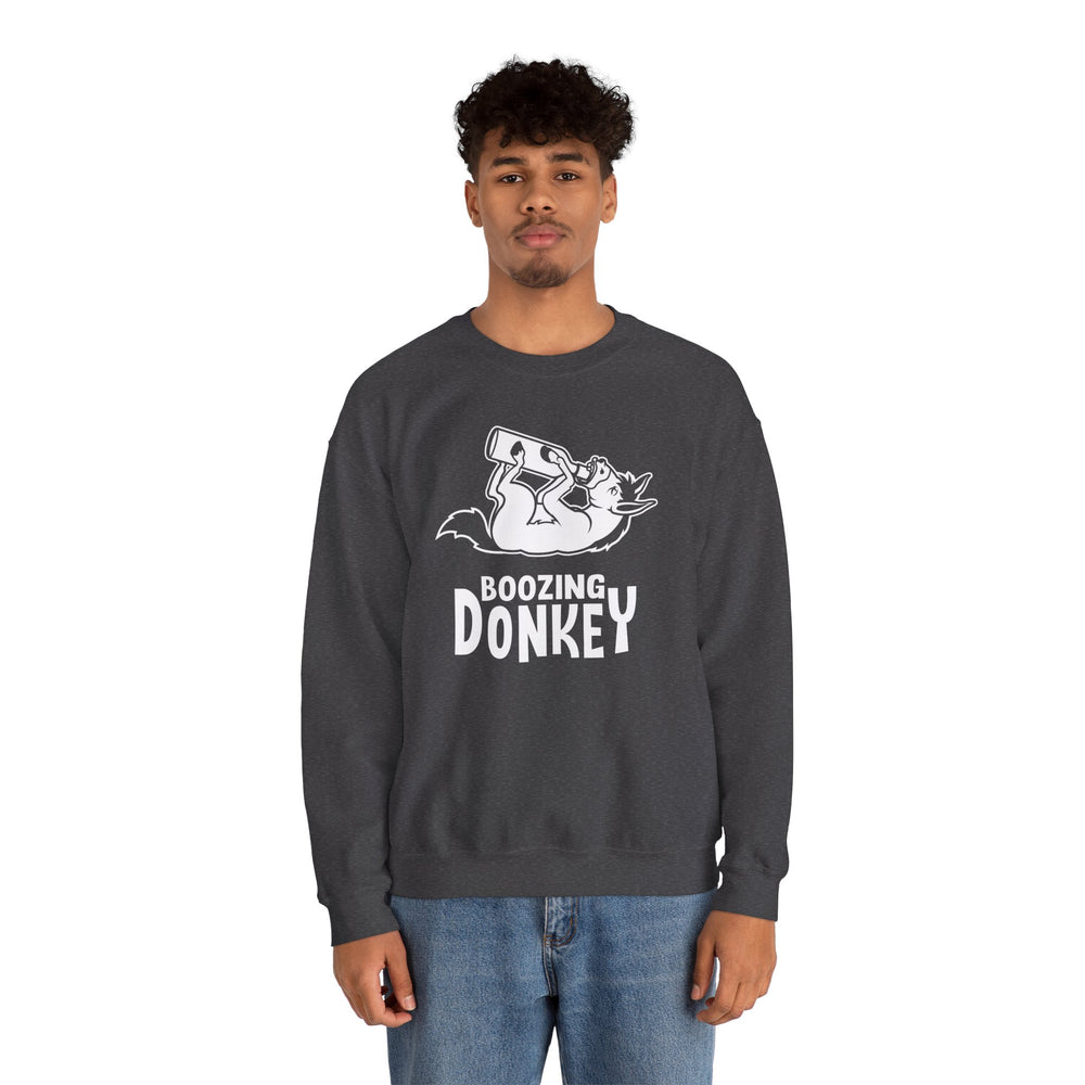 Boozing Donkey Crewneck Sweatshirt