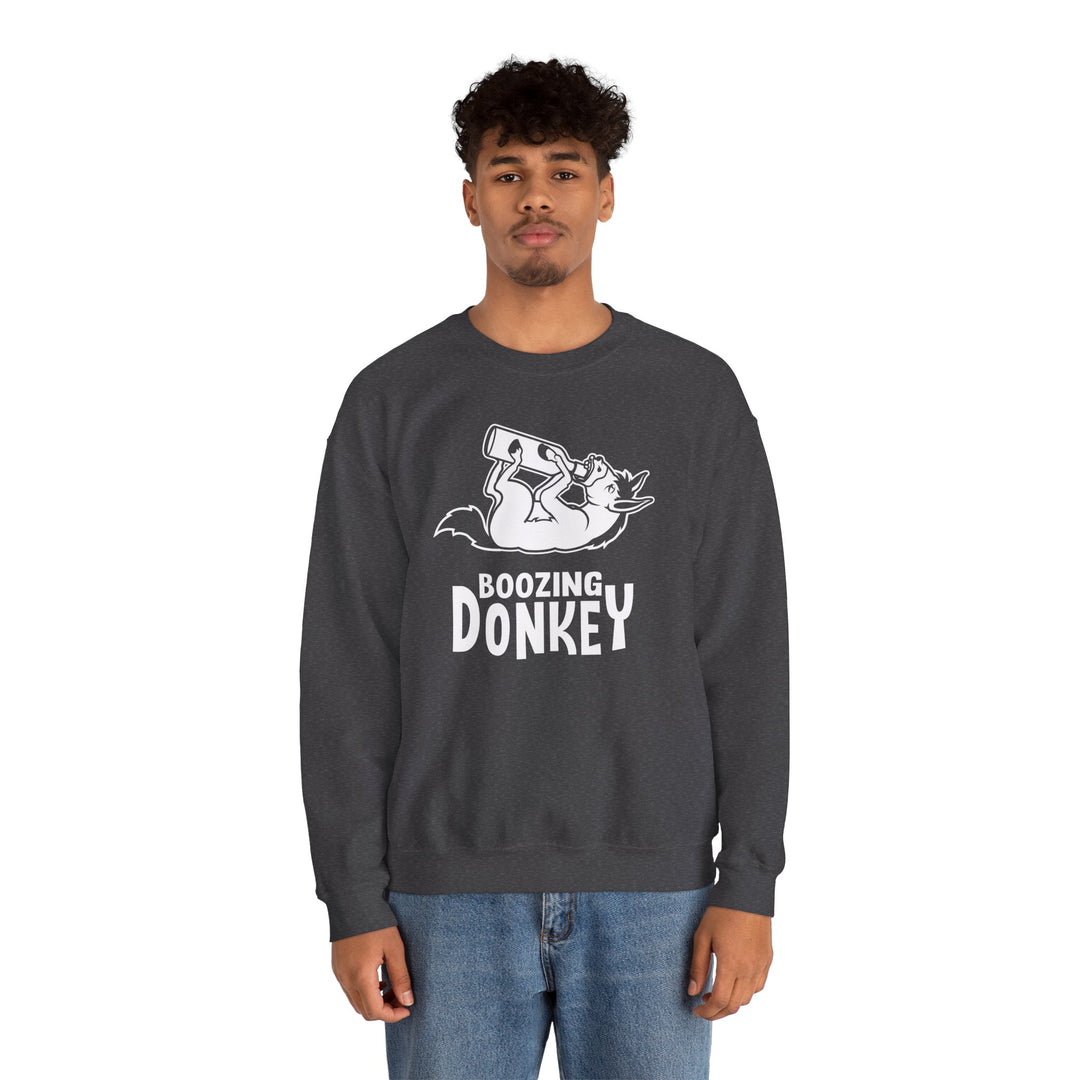 Boozing Donkey Crewneck Sweatshirt