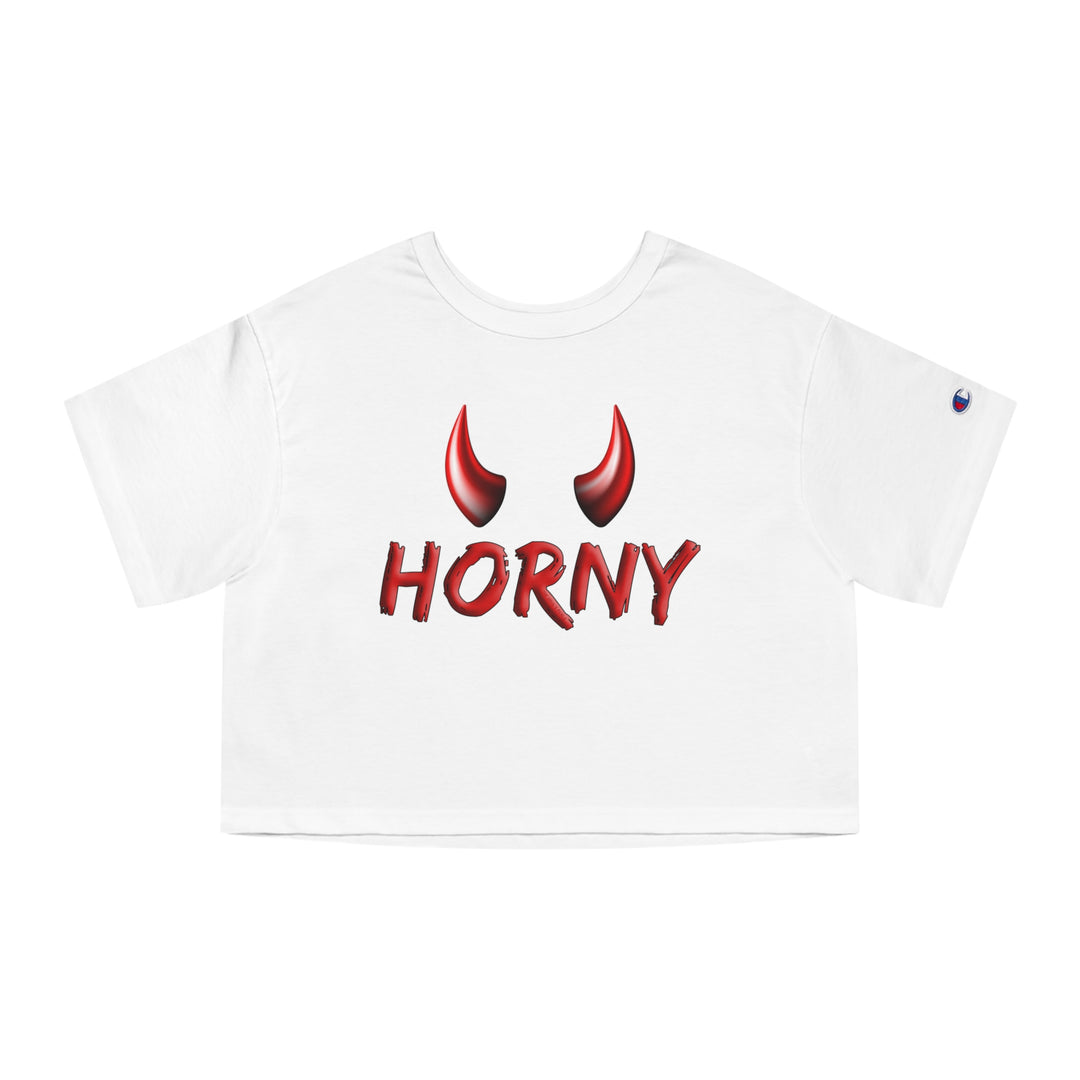 Horny Cropped T-Shirt