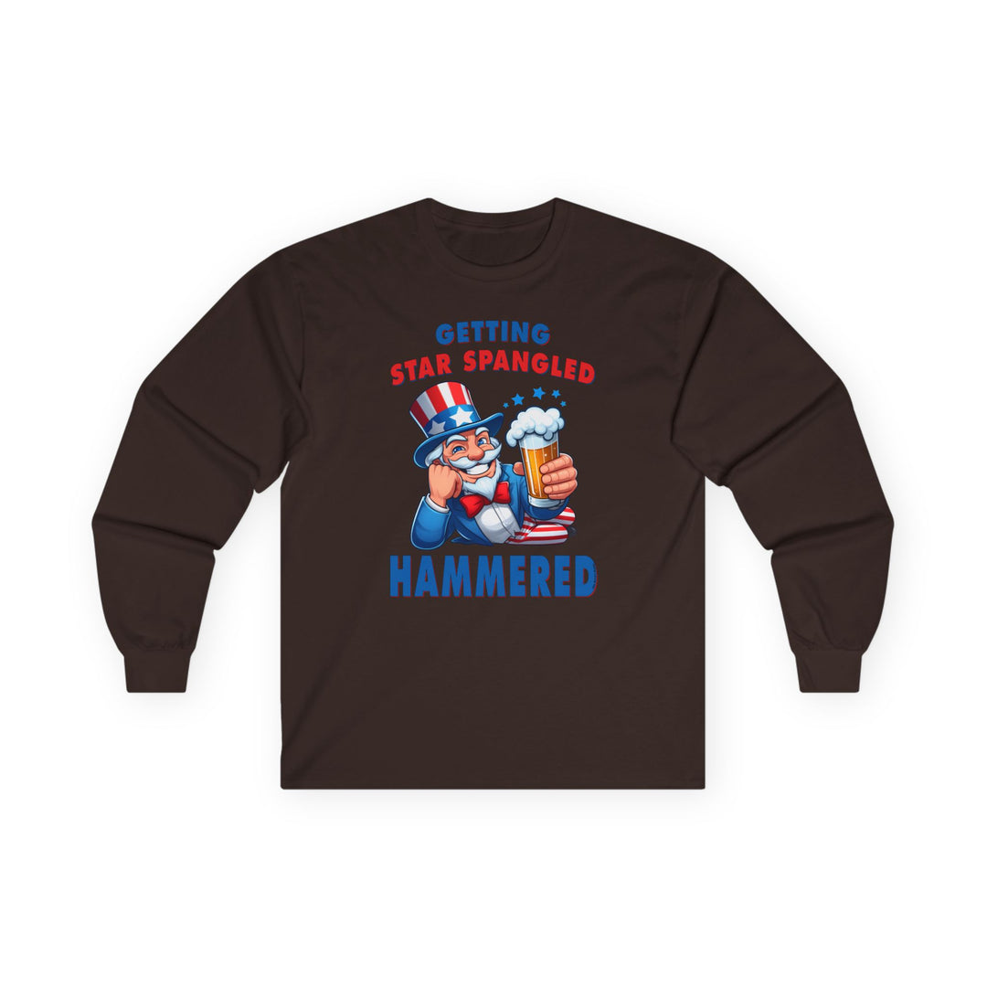 Star Spangled Hammered Long Sleeve Tee