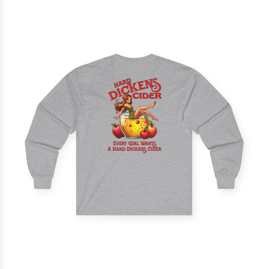 Hard Dickens Cider Front/Back Long Sleeve Tee