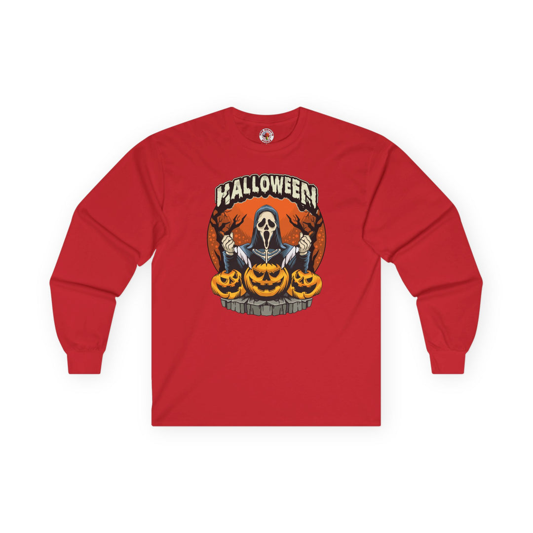 Screamer Killer Ghost Halloween Long Sleeve Tee