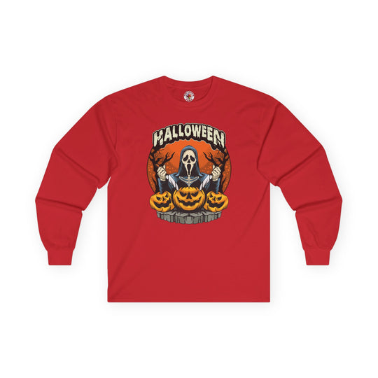 Screamer Killer Ghost Halloween Long Sleeve Tee