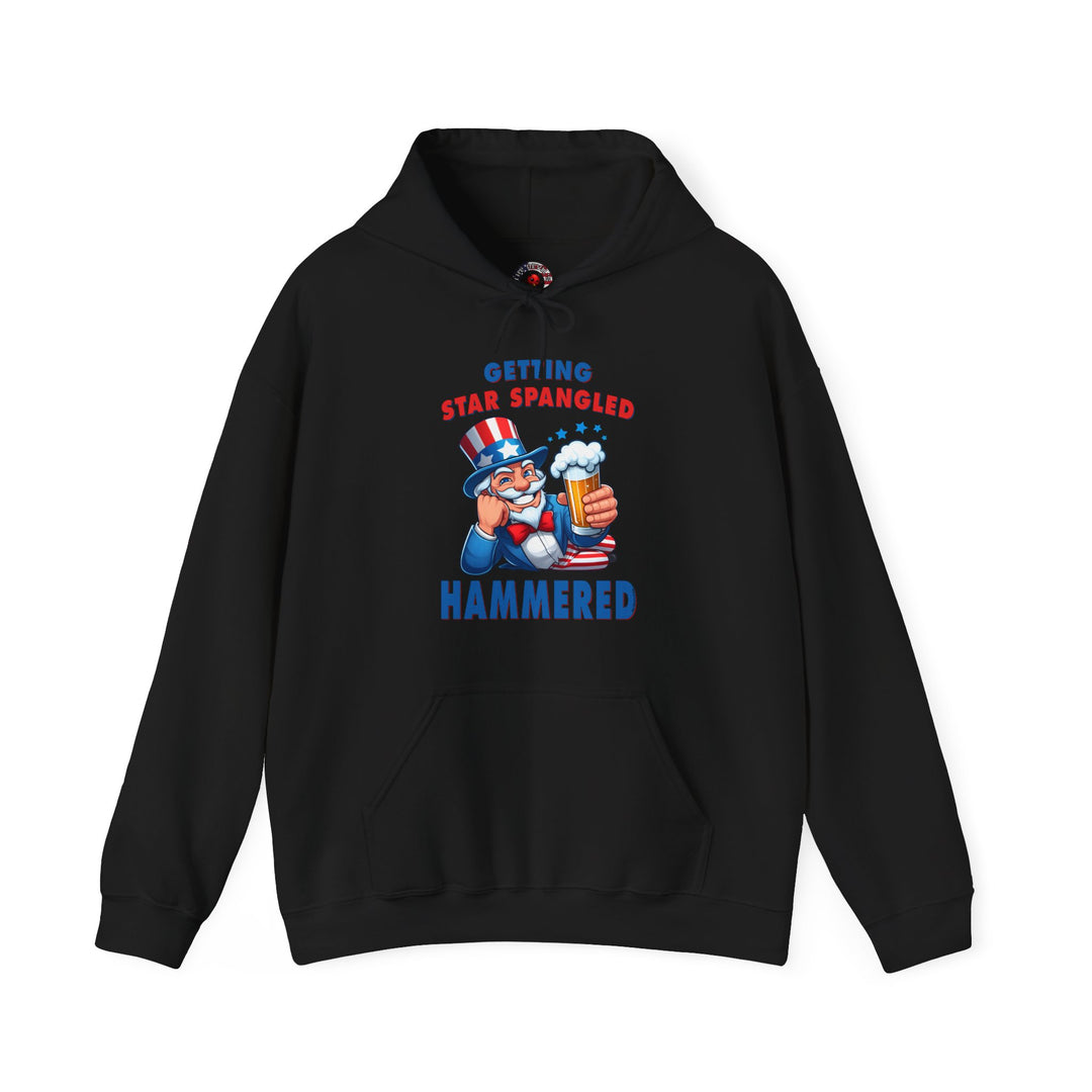 Star Spangled Hammered Hooded Sweatshirt