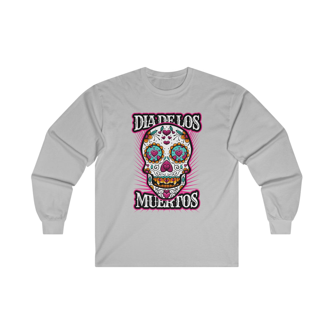 Dia De Los Muertos Skull Long Sleeve Tee