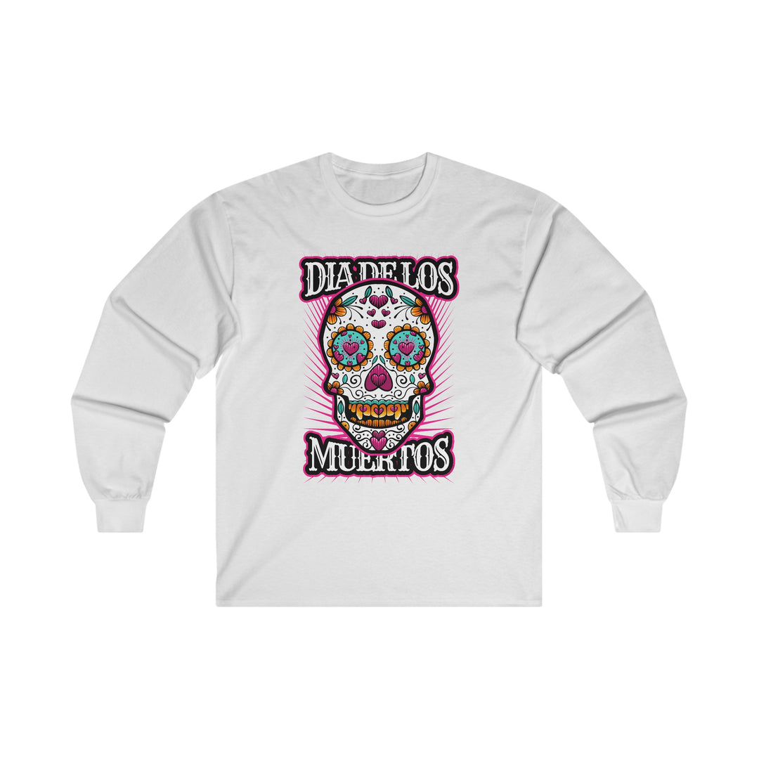 Dia De Los Muertos Skull Long Sleeve Tee