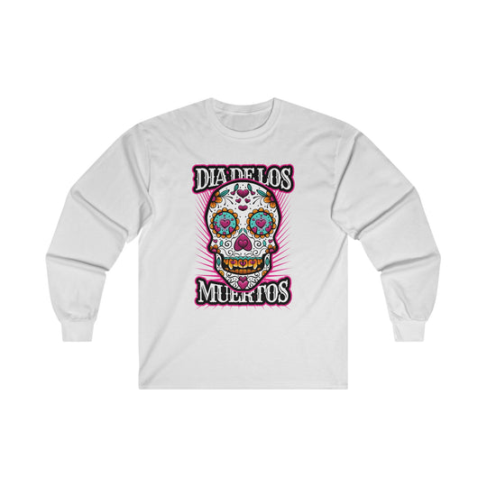 Dia De Los Muertos Skull Long Sleeve Tee