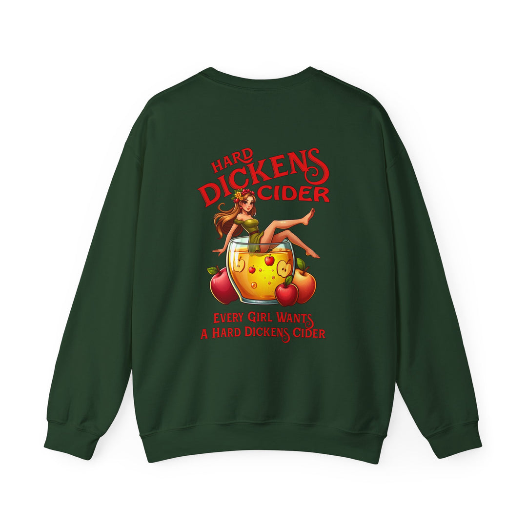 Hard Dickens Cider Front/Back Crewneck Sweatshirt