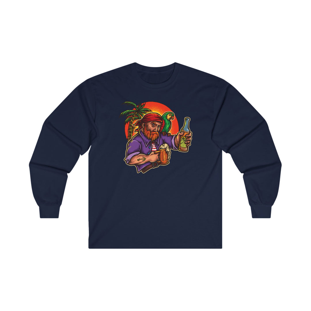 Sunset Pirate Beer Long Sleeve Tee