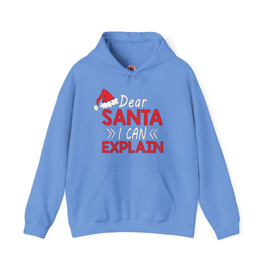 Dear Santa I Can Explain Hooded Sweatshirt