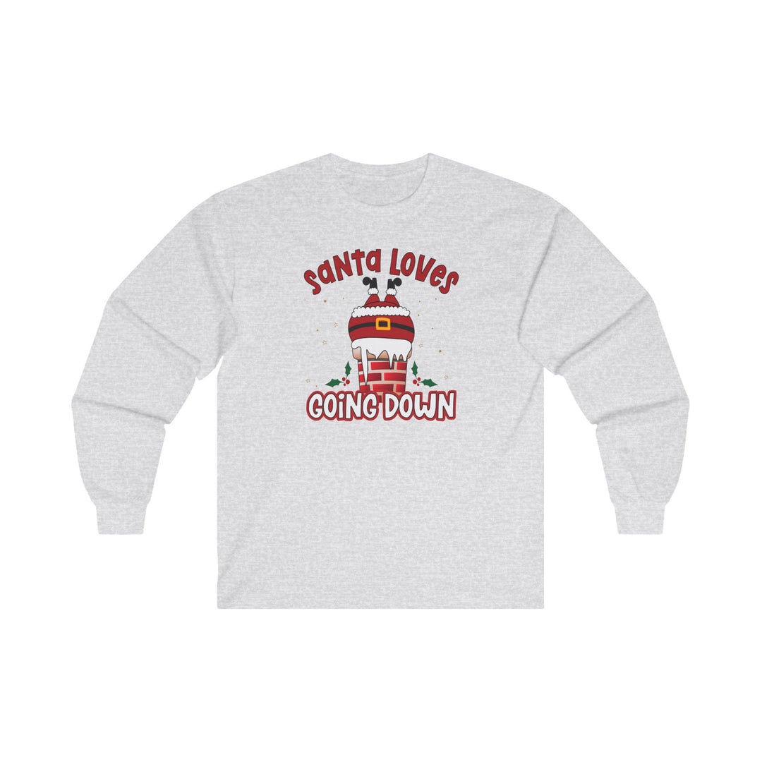 Santa Loves Going Down Long Sleeve Tee