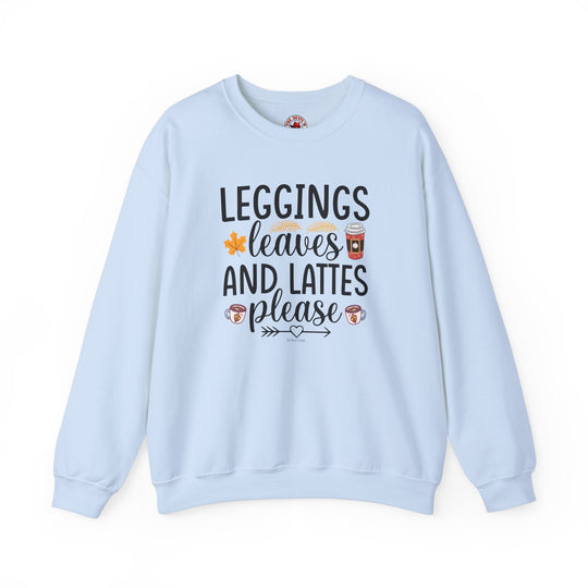 Leggings Leaves and Lattes Please Crewneck Sweatshirt