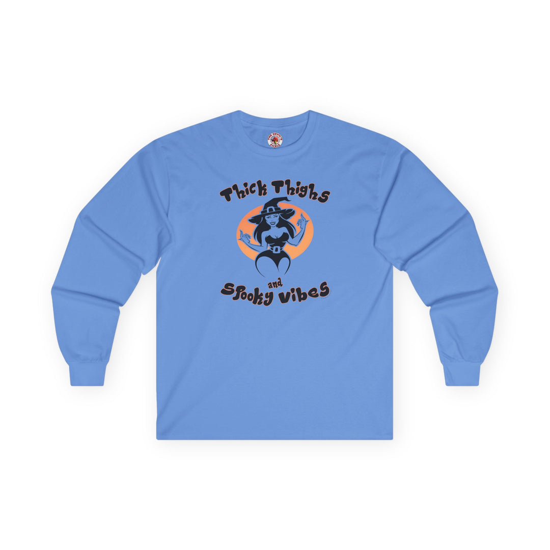 Thick Thighs and Spooky Vibes Long Sleeve Tee