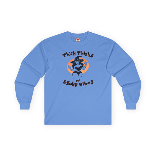 Thick Thighs and Spooky Vibes Long Sleeve Tee