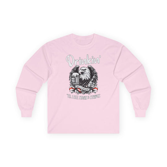 Drinkin' Til I See Stars & Stripes Long Sleeve Tee