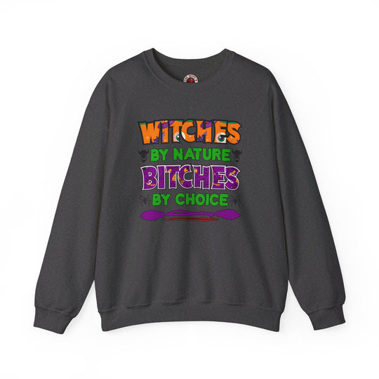 Witches By Nature Bitches By Choice Crewneck Sweatshirt