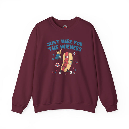 Just Here For The Wieners Crewneck Sweatshirt