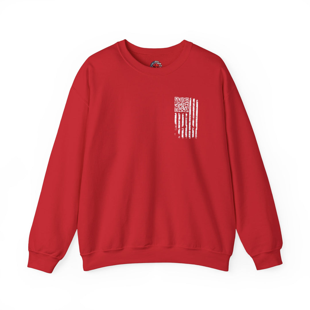 American Flag QR Code Crewneck Sweatshirt