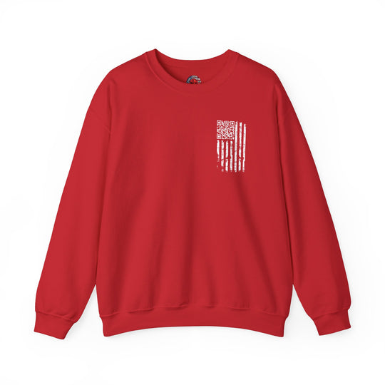 American Flag QR Code Crewneck Sweatshirt