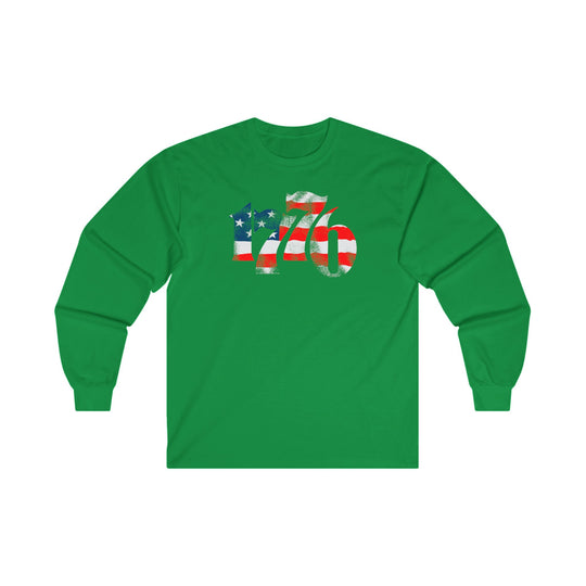 1776 American Flag Long Sleeve Tee