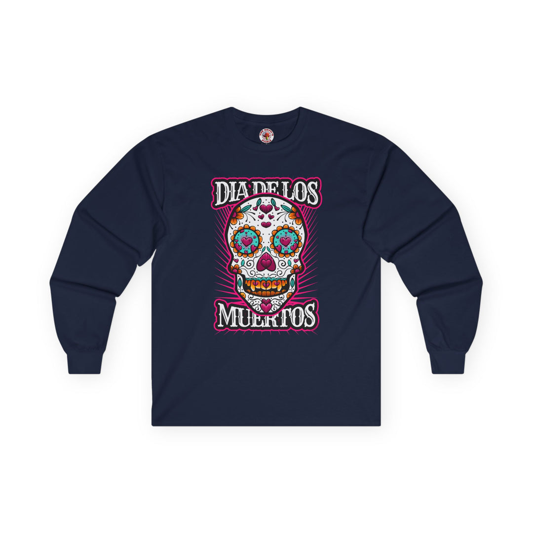 Dia De Los Muertos Skull Long Sleeve Tee