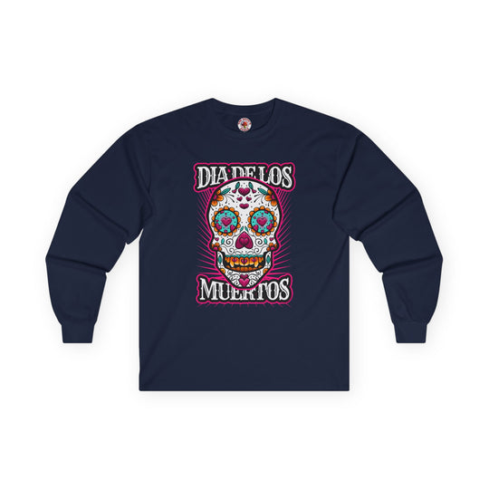 Dia De Los Muertos Skull Long Sleeve Tee