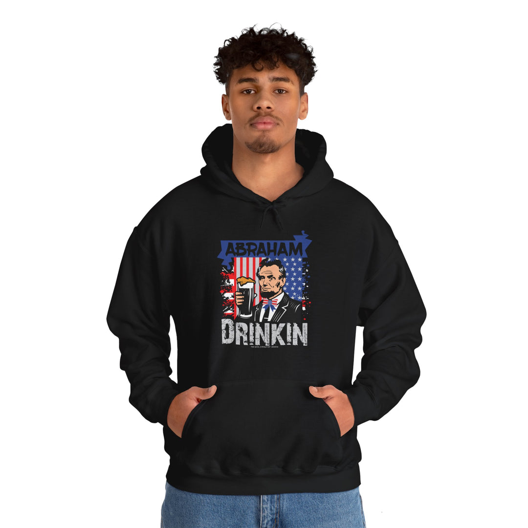 Abraham Drinking Hooded Sweatshirt